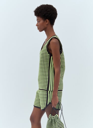 かぎ針編みベスト adidas by Wales Bonner かぎ針編みベスト グリーン awb0357012