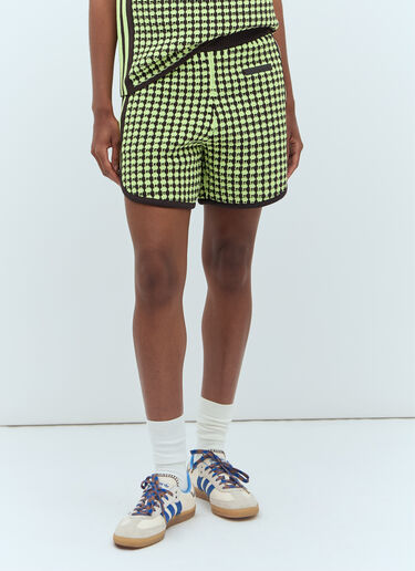 크로셰 니트 쇼츠 adidas by Wales Bonner 크로셰 니트 쇼츠 그린 awb0357013