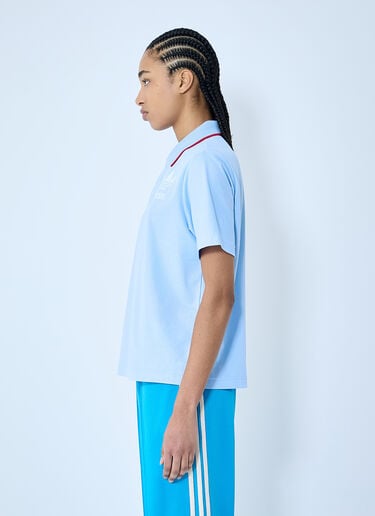 로고 모티프 폴로 셔츠 adidas by Wales Bonner 로고 모티프 폴로 셔츠 블루 awb0359020