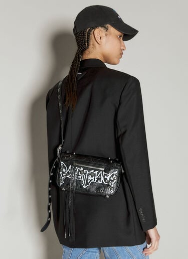 Le Cagole XS 翻盖单肩包 Balenciaga Le Cagole XS 翻盖单肩包 黑色 bal0355008