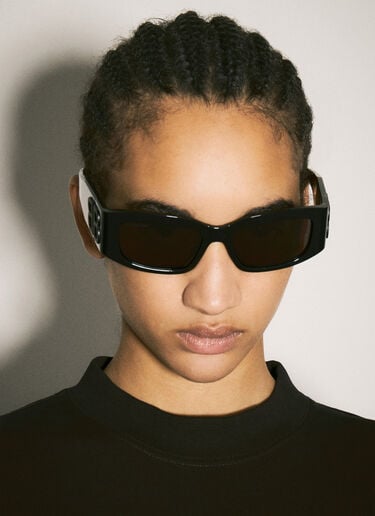 Bossy 矩形太阳镜 Balenciaga Bossy 矩形太阳镜 黑 bcs0357008