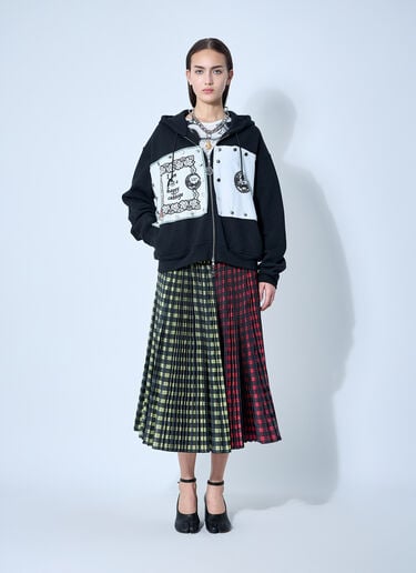 Chopova Lowena Emotional Napkin Hooded Sweatshirt Black cho0360009