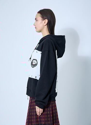Chopova Lowena Emotional Napkin Hooded Sweatshirt Black cho0360009