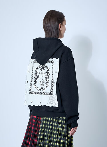 Emotional Napkin Hooded Sweatshirt Chopova Lowena Emotional Napkin Hooded Sweatshirt Black cho0360009