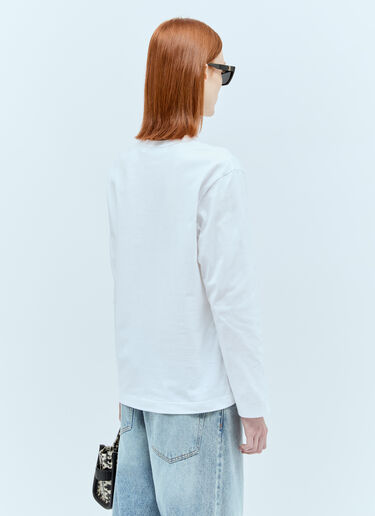 Comme Des Garçons PLAY 徽标贴饰 T 恤  白色 cpl0355014