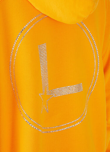 Lourdes 로고 후드 스웻셔츠 오렌지 lou0346002