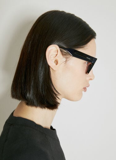 Rectangular Sunglasses Prada Rectangular Sunglasses Black lpr0353006