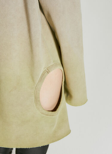 Subhuman Long Sweatshirt Moncler + Rick Owens Subhuman Long Sweatshirt Beige mcs0355011