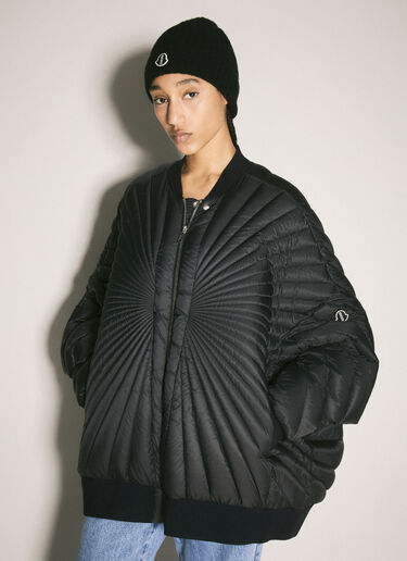 Moncler x Rick Owens 羊毛羊绒无檐便帽 黑色 mcs0358019