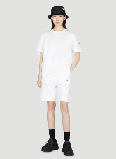 Logo Print T-Shirt 7 Moncler Fragment Logo Print T-Shirt White mfr0354006