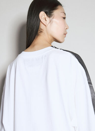 Logo Print T-Shirt MM6 Maison Margiela Logo Print T-Shirt Grey mmm0354001