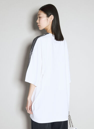 Logo Print T-Shirt MM6 Maison Margiela Logo Print T-Shirt Grey mmm0354001