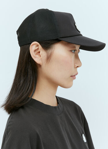 徽标贴饰棒球帽 Moncler x Palm Angels 徽标贴饰棒球帽 黑色 mpa0355007