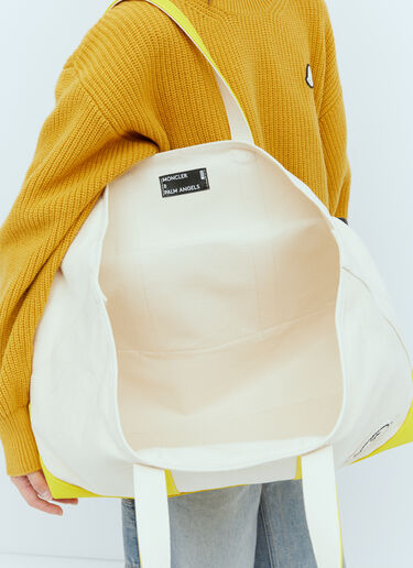 Moncler x Palm Angels Logo Patch Canvas Tote Bag Yellow mpa0355009