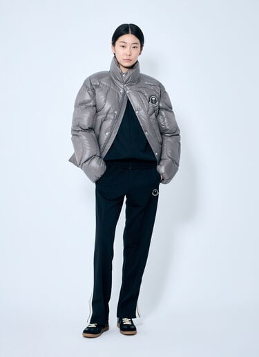 8 Moncler Palm Angels Haunani 短款羽绒服 灰色 mpa0359001