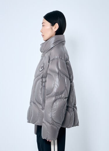8 Moncler Palm Angels Haunani 短款羽绒服 灰色 mpa0359001