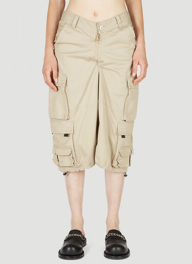 Martine Rose Pulled Cargo Shorts Beige mtr0352004