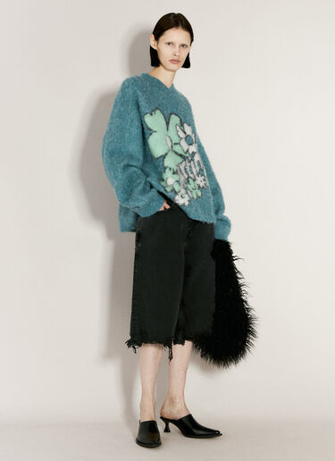 Martine Rose 테이프 데님 쇼츠 블랙 mtr0356003