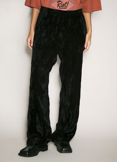 Martine Rose Wide-Leg Track Pants Black mtr0358003