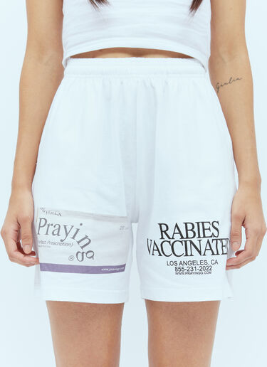 Praying Pill 트랙 쇼츠 화이트 pry0354012