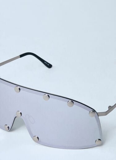 Rick Owens Performa 盾形太阳镜 银色 ric0359001