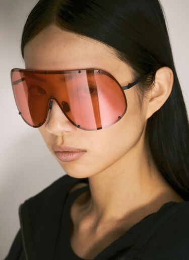 Shield Sunglasses Rick Owens Shield Sunglasses Red ris0357004