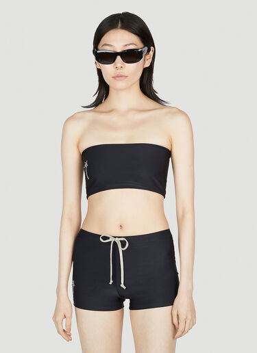 Logo Embroidery Swim Briefs Rick Owens x Champion Logo Embroidery Swim Briefs Black roc0353001