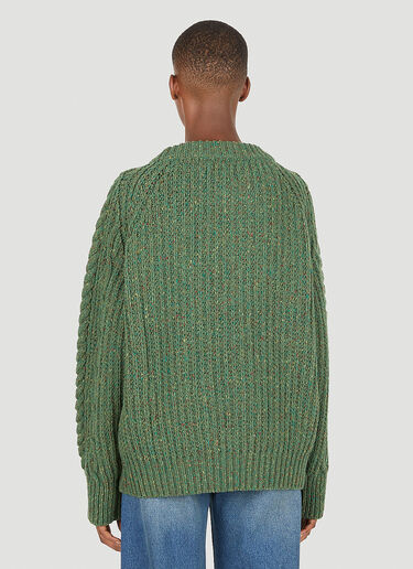 Sky High Farm Workwear 绞花针织衫 深绿 skh0350007