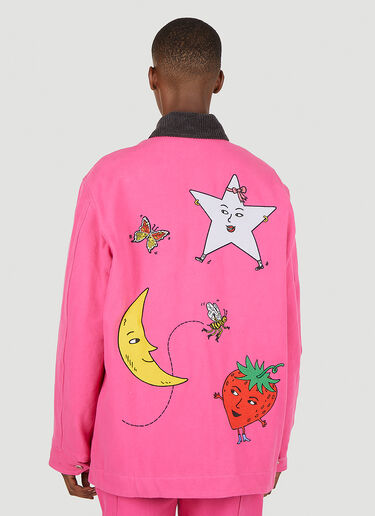 Workwear Canvas Chore Jacket Sky High Farm Workwear Workwear Canvas Chore Jacket Pink skh0350014