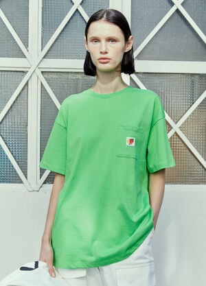 Sky High Farm Workwear Logo Patch T-Shirt Green skh0354009