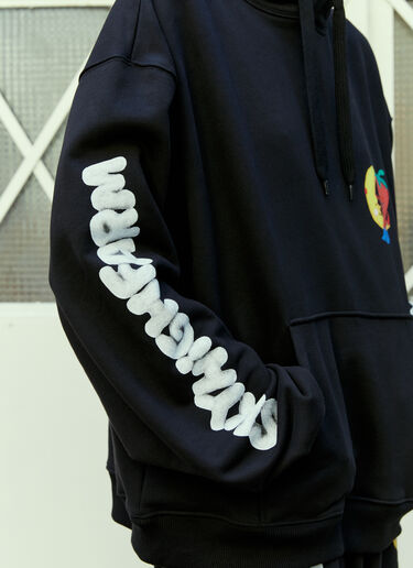 그래픽 프린트 후드 스웨트셔츠 Sky High Farm Workwear 그래픽 프린트 후드 스웨트셔츠 블랙 skh0354011