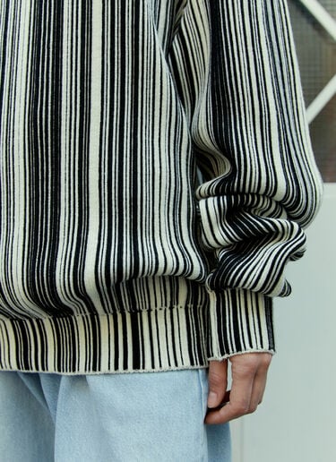 Glitched Knitted Sweater VTMNTS Glitched Knitted Sweater Black vtm0354008
