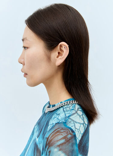 Vivienne Westwood Graziella 小号贴颈项链 银色 vww0356009
