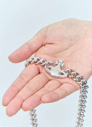 Vivienne Westwood Graziella 小号贴颈项链 银色 vww0356009