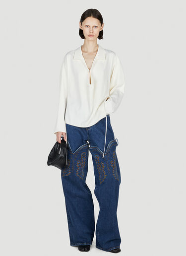 Y/Project Cowboy Cuff Jeans Blue ypr0352006