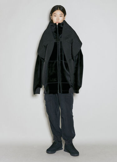 Y-3 Velvet Hooded Sweatshirt Black yyy0354039