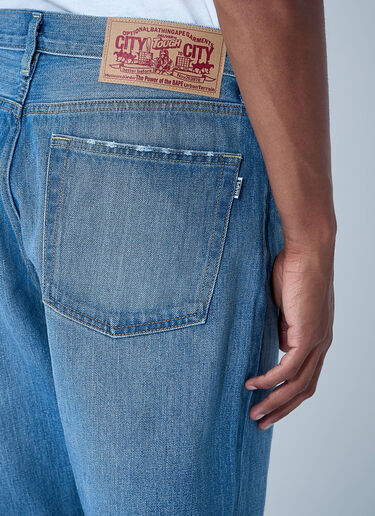 A BATHING APE® Twin Sta Jeans Blue aba0159004