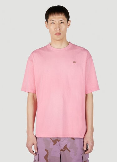 페이스 패치 티셔츠 Acne Studios 페이스 패치 티셔츠 핑크 acn0151031