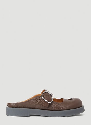 버클 뮬 Acne Studios 버클 뮬 브라운 acn0151033