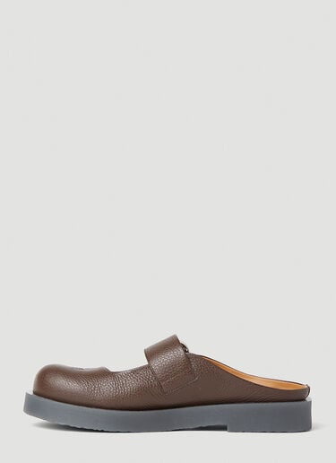 버클 뮬 Acne Studios 버클 뮬 브라운 acn0151033