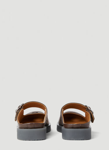Acne Studios 버클 뮬 브라운 acn0151033