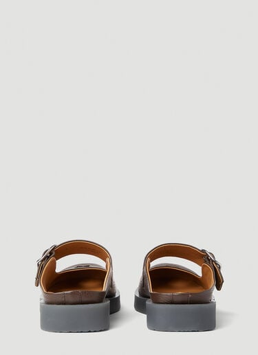 버클 뮬 Acne Studios 버클 뮬 브라운 acn0151033