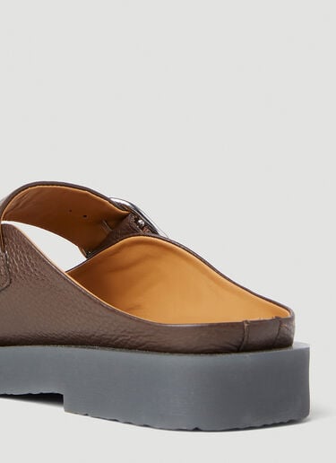 버클 뮬 Acne Studios 버클 뮬 브라운 acn0151033