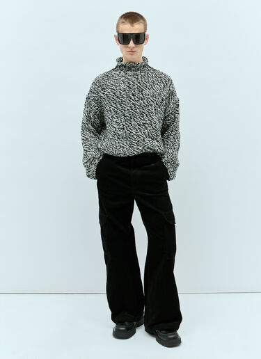 灯芯绒工装长裤 Acne Studios 灯芯绒工装长裤 黑色 acn0155008