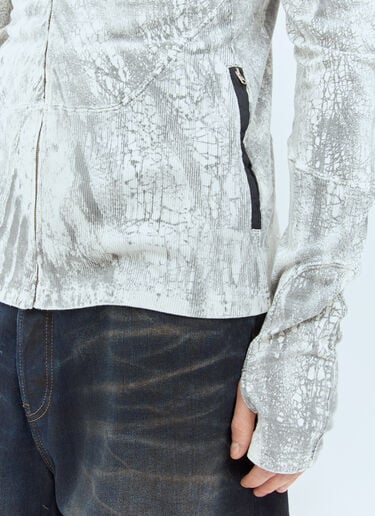 Acne Studios Zippered Dyed Sweatshirt Grey acn0158001