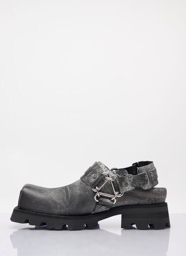 Acne Studios Leather Buckle Mules Black acn0158015