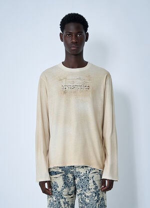 Acne Studios Logo Motif T-Shirt Beige acn0161010