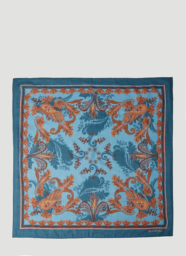 Paisley Scarf Acne Studios Paisley Scarf Blue acn0252076