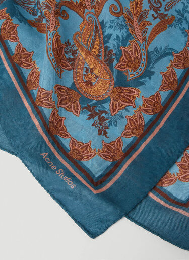 Paisley Scarf Acne Studios Paisley Scarf Blue acn0252076