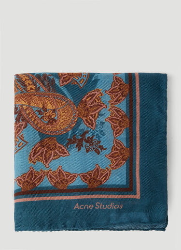 Paisley Scarf Acne Studios Paisley Scarf Blue acn0252076